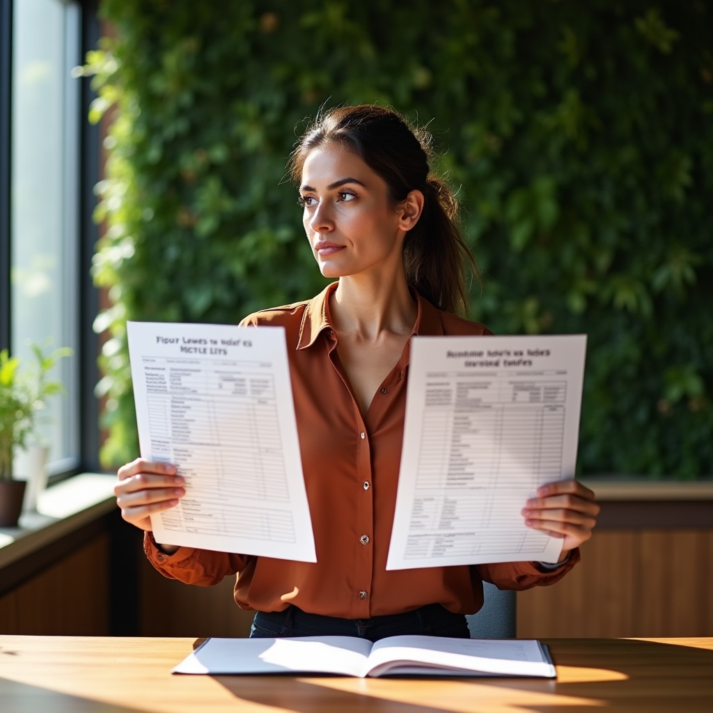 Freelance che rivede la propria strategia di prezzo con dati e grafici